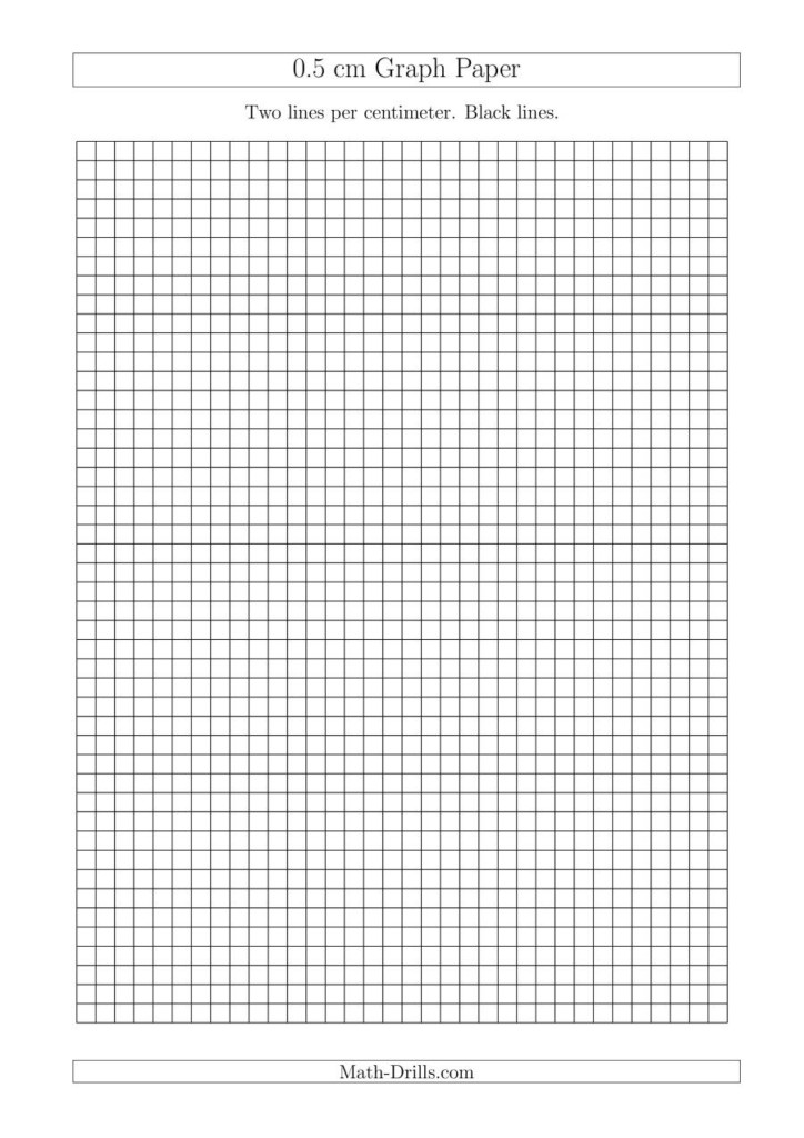 0 5 Cm Graph Paper With Black Lines A4 Size A
