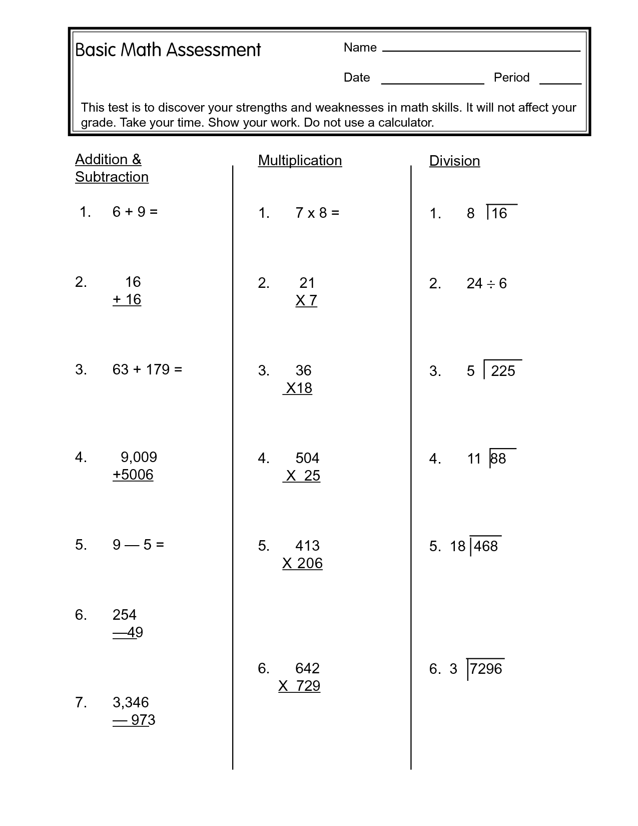 11 Best Images Of 6th Grade Math Practice Worksheets 6th 