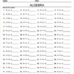 13 7th Grade Algebra Worksheet Templates Free Word