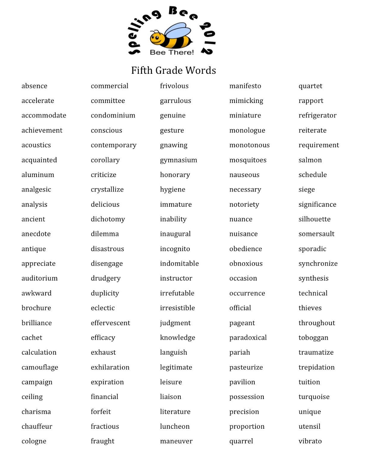 14 Best Images Of 7th Grade Spelling Words Worksheets 