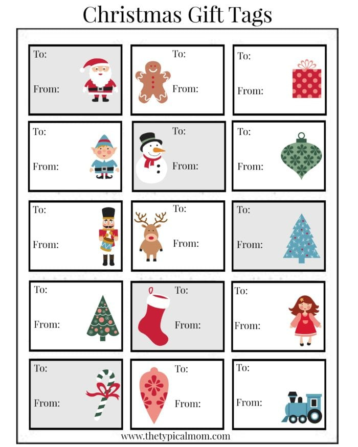 15 Free Printable Christmas Labels The Typical Mom