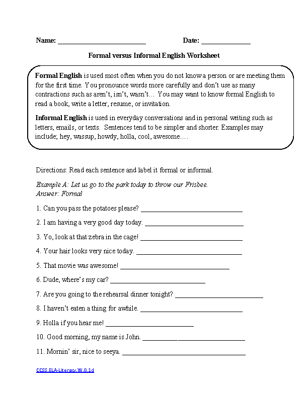 16 Best Images Of 8th Grade Language Arts Worksheets 