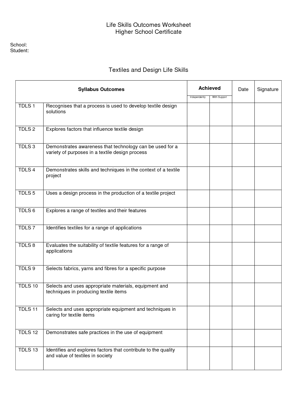 18 Best Images Of Job Skills Worksheets Free Printable 