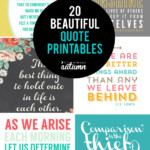 20 Gorgeous Printable Quotes Free Inspirational Quote