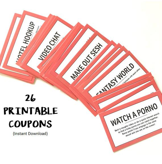 26 PRINTABLE Sex Coupons Naughty Sex Coupons Kinky Sex