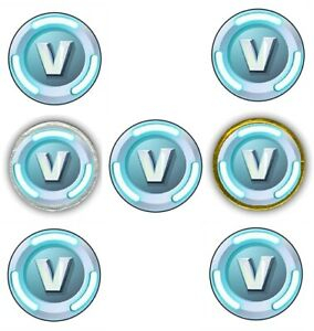 30 Fortnite V Bucks 1 5 Round Labels Sticker For Cupcake 