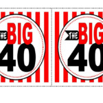 40th Birthday Free Printable 40th Birthday Banner 40th