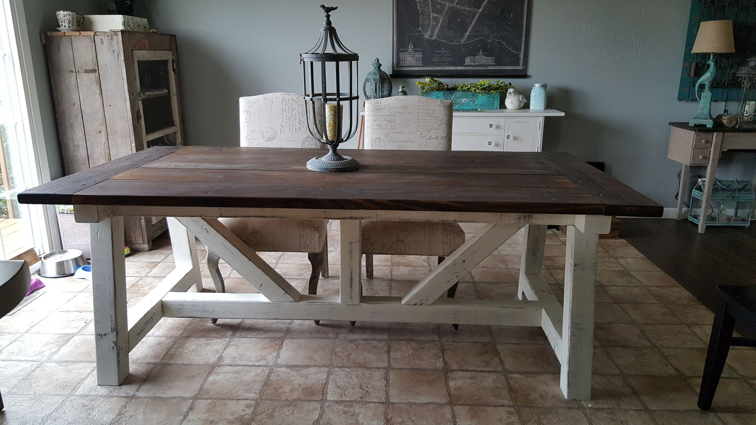 4x6 Truss Beam Farm Table Do It Yourself Home Projects 