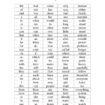 5th Grade Sight Word List 5th Grade Sight Words