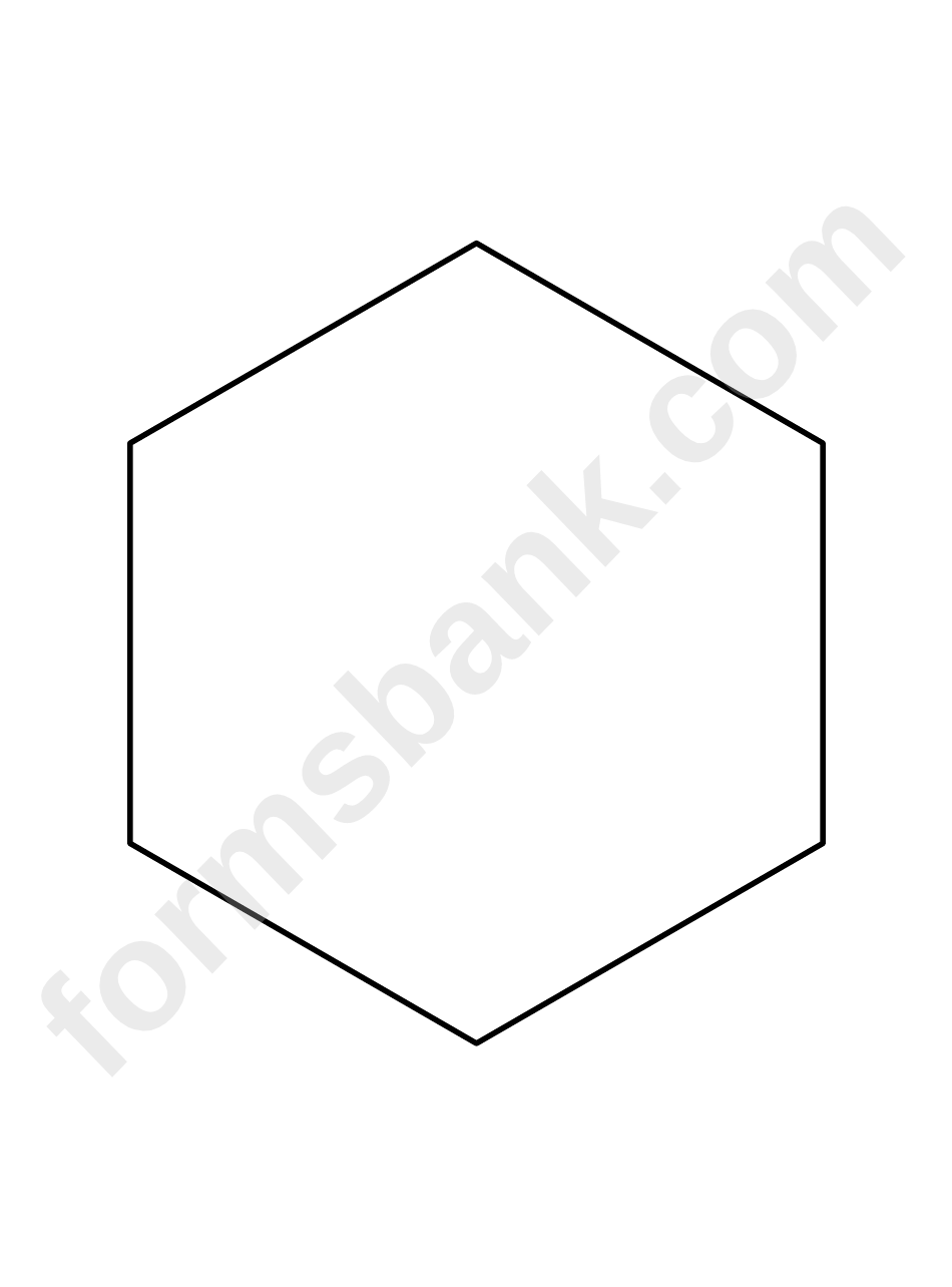 Free Printable 6 Inch Hexagon Template