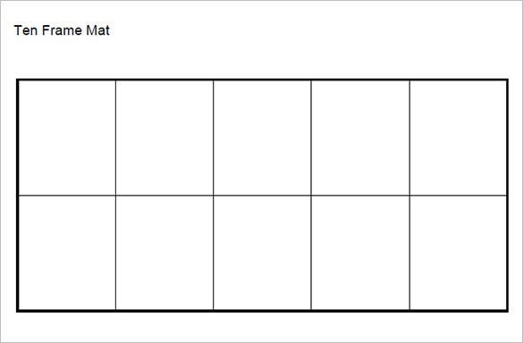 6 Ten Frame Templates DOC PDF Free Premium Templates