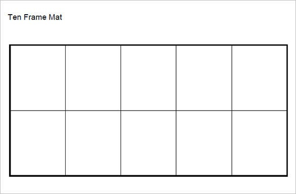 6 Ten Frame Templates DOC PDF Free Premium Templates