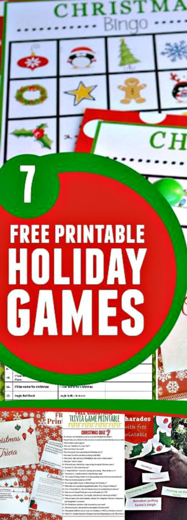 7 Free Printable Christmas Games For Your Holiday Party