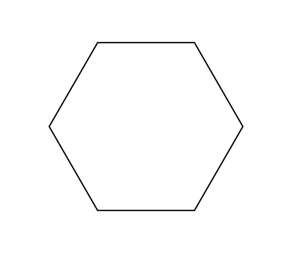 8 Inch Hexagon Template ClipArt Best