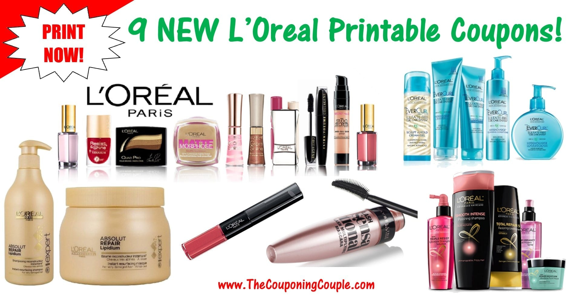 9 NEW L Oreal Printable Coupons PRINT NOW While You Can 