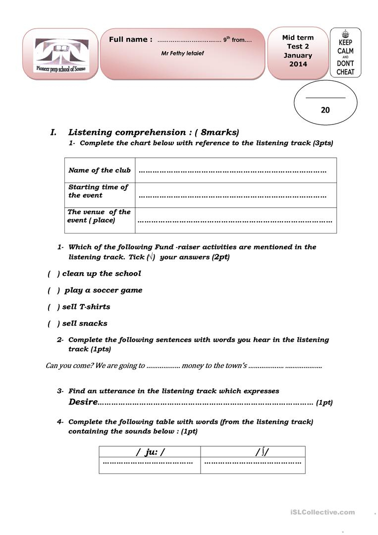 9Th Grade English Worksheets Free Printable