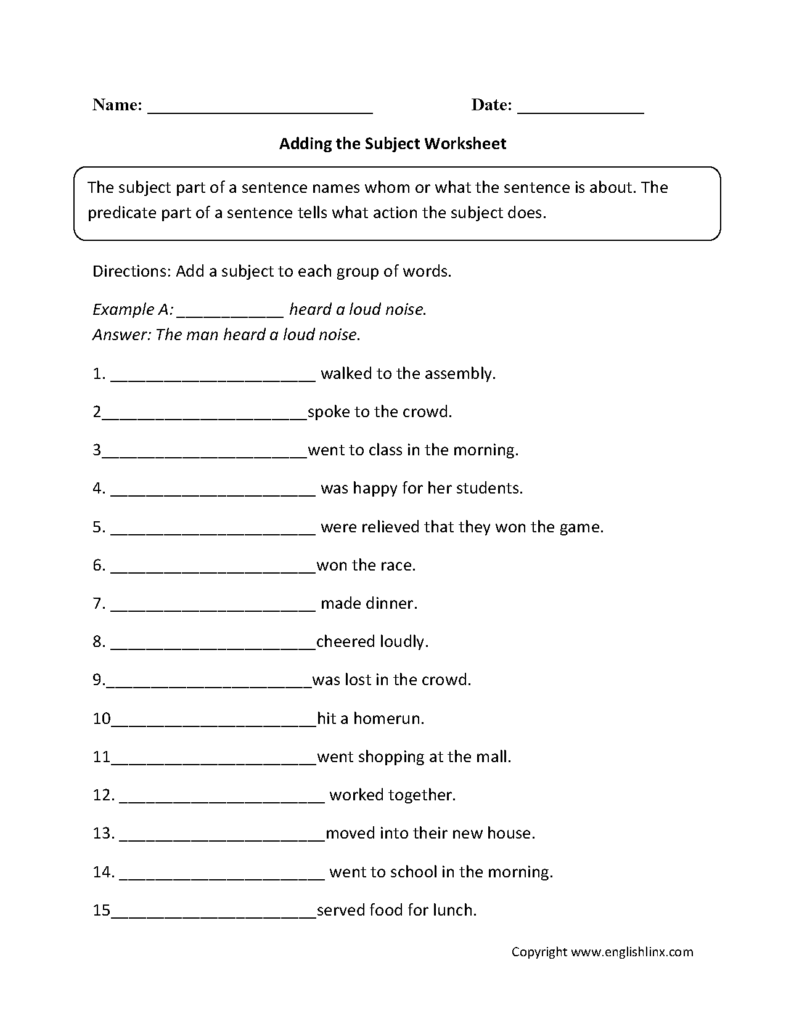 9Th Grade English Worksheets Free Printable