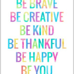 A Little Reminder To Be You Free Printable Poster