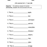 Activities For 7 Year Olds Printable K5 Worksheets