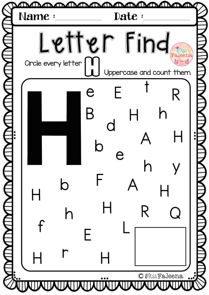 Alphabet Letter Of The Week H Letter H Activities For