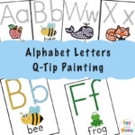 Alphabet Printables Q Tip Painting Fun With Mama