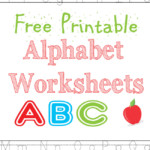 Alphabet Worksheets Free Kids Printable