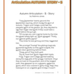 Articulation Story S All Positions Autumn Themed