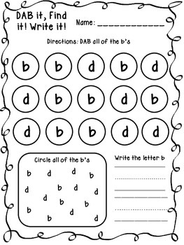 B And D Confusion Printables By Klever Kiddos Teachers 