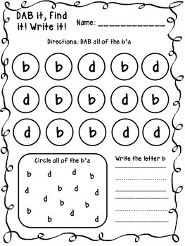 B And D Confusion Printables By Klever Kiddos Teachers