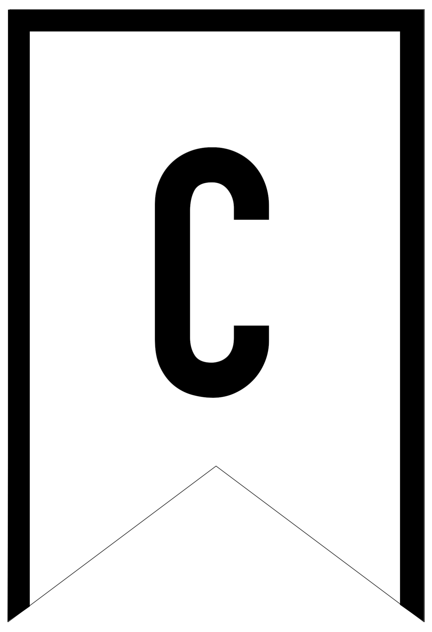 Banner Templates Free Printable ABC Letters Paper Trail 