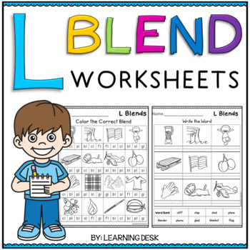 Beginning Blends Worksheets L Blends Worksheets By 