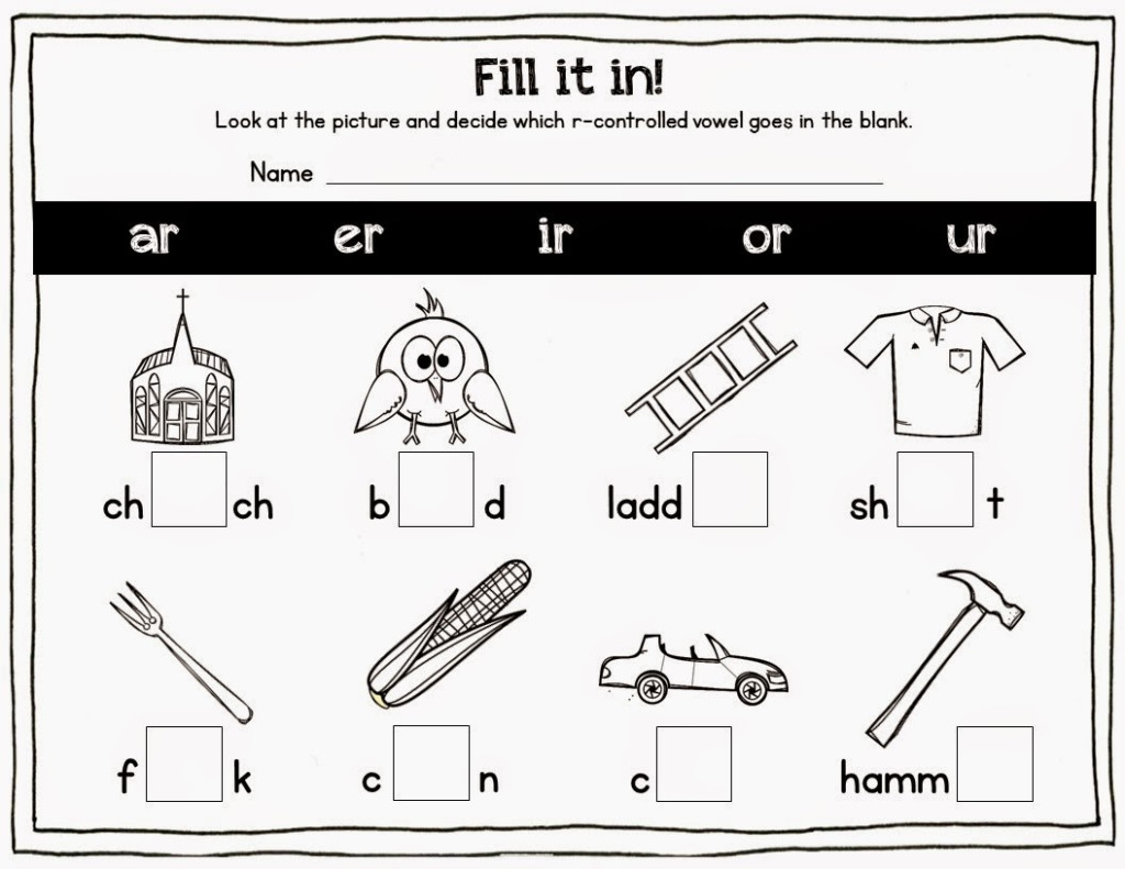 Blog Hoppin Free R Controlled Vowel Activities