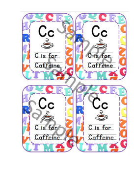 C Is For Caffeine Teacher G By Justine Cobleigh 