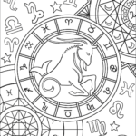 Capricorn Zodiac Sign Coloring Page Free Printable