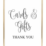 Cards And Gifts Printable Wedding Sign Chicfetti