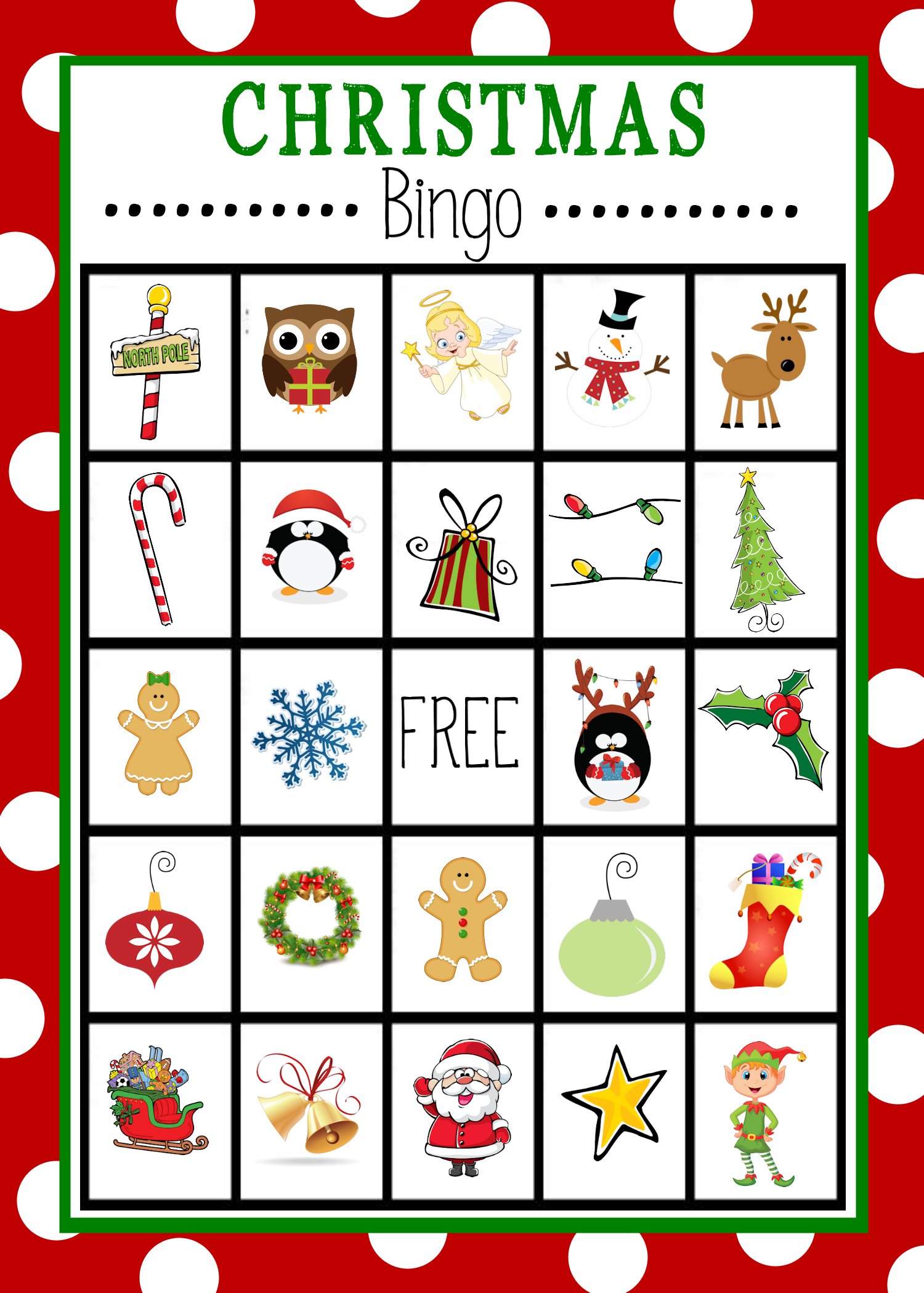 Christmas Bingo Crazy Little Projects