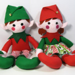 Christmas Elf Doll Sewing Pattern Is Done Funky