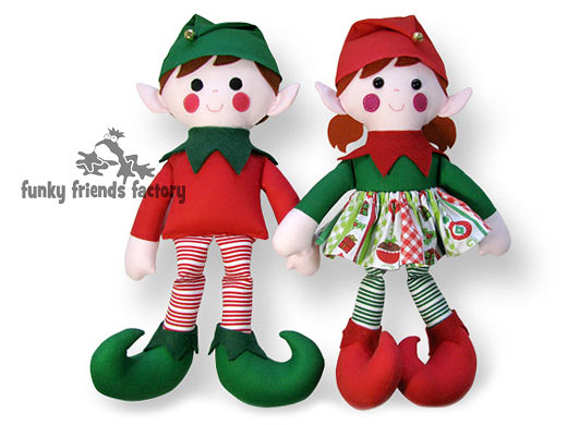 Christmas Elf Sewing Pattern Tutorial Funky Friends Factory