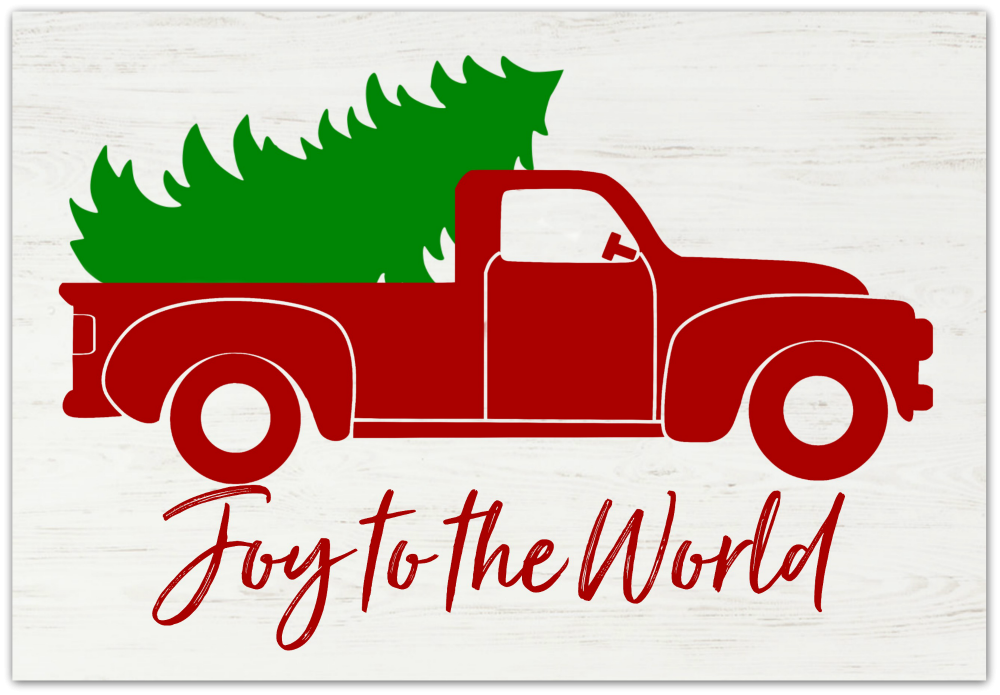 Christmas Vintage Truck Free Printables Happy Go Lucky