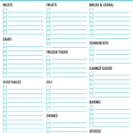 Customisable Grocery Shopping List A Free Printable