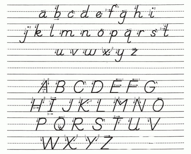D Nealian Alphabet Tracing Worksheet