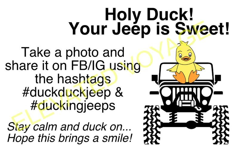 Digital Jeep Duck Tags DuckingJeeps Printable Tags Etsy