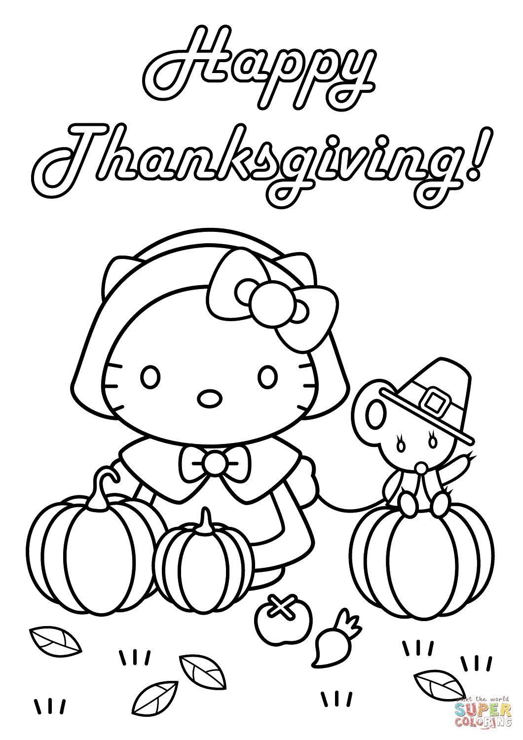 Easy Thanksgiving Coloring Pages At GetColorings 