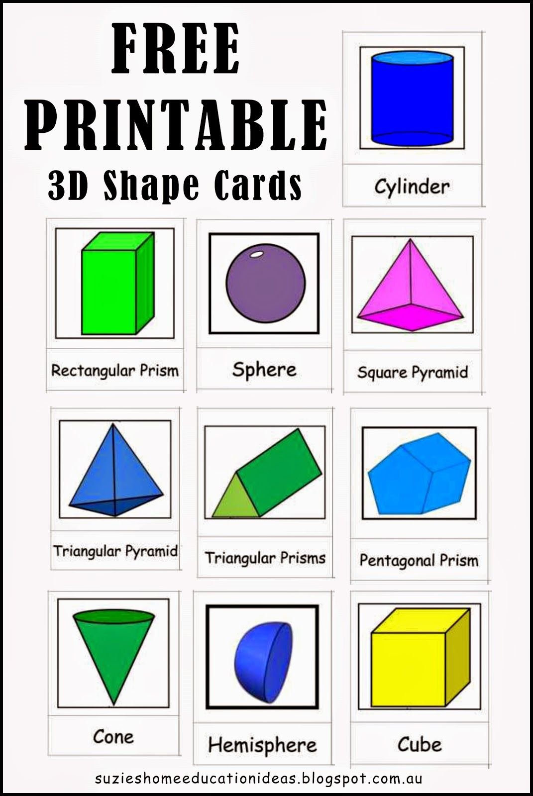 Exploring 3D Shapes Education Elementary Math 