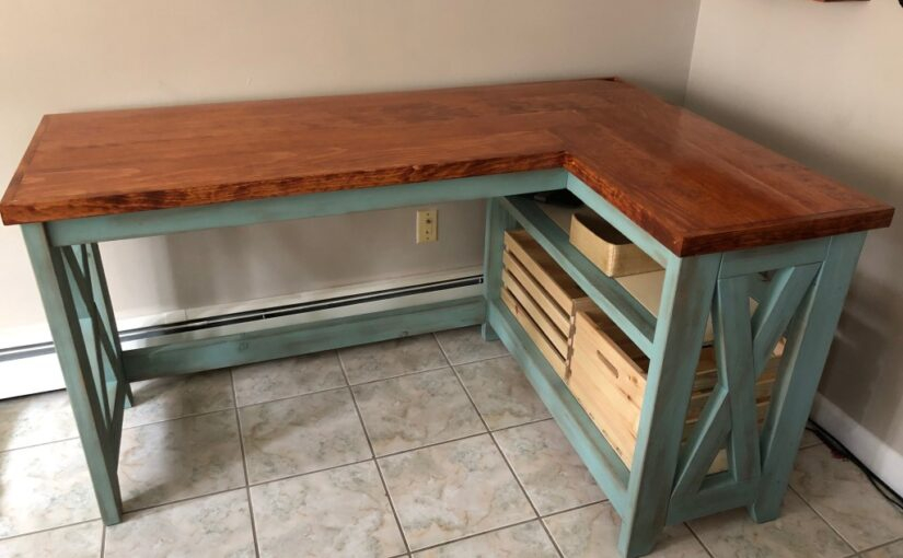 Farmhouse X Desk Free Woodworking Plan