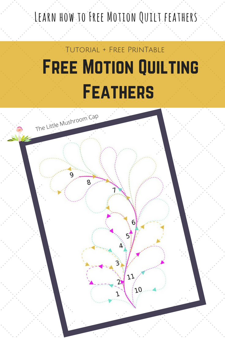 Feather Quilting Tutorial Free Printable Template The 