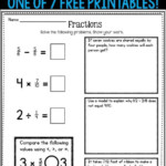 Fifth Grade Math Review 7 FREE Worksheets Fifth Grade