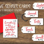 Five Senses Gift Tags Card 5 Senses Instant Download Etsy