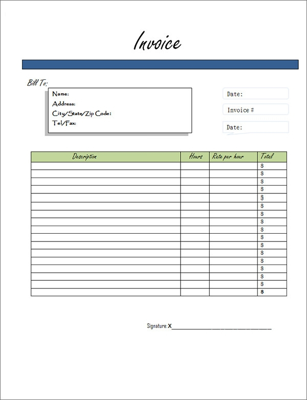 FREE 32 Printable Service Invoice Templates In Google 