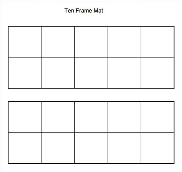 FREE 5 Ten Frame Samples In PDF